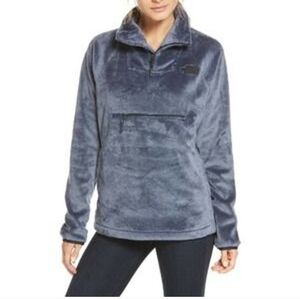 The North Face womens Osito 1/4 zip fleece, blue size M